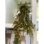 Folhagem Pendente Samambaia Artificial Marrom Outono Flor