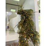Folhagem Pendente Samambaia Artificial Marrom Outono Flor