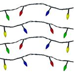 Cordão De Luzes Coloridas 20 Metros 200 Leds Luz Fixa Natal