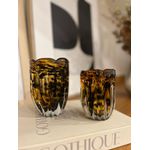 Vaso de Vidro Italy Leopardo 9cmx12cm Wolff P