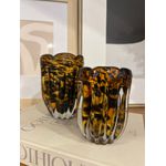 Vaso de Vidro Italy Leopardo 9cmx12cm Wolff P