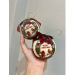 Caixa Bolas De Natal Presenteável Luxo Diversos 8cm C/14 Un
