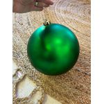 Bola De Natal Verde Fosca 20cm Grande Decoração Árvore