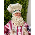 Papai Noel Colecionável Resina Confeiteiro Ginger 30cm