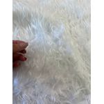 Saia De Árvore Natal Branco Pelinho Alto Pelúcia 1,20cm