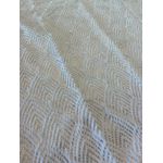 Saia De Árvore Natal Branco E Dourado Pelinho Luxo 120cm