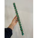 Jogo 15 Bolas de Natal Tubo Misto Verde 3cm