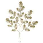 Galho Natalino Dourado Com Brilho Folha 60cm
