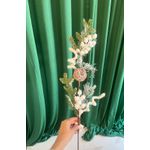 Galho Natalino Berry Branco Nevado 70cm Decoração Natal