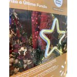 Cortina Decorativa 9 Estrelas 816 Led C Função Branco Quente