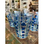 Jg 2 Copos Em Acrílico Bolas E Listras Azul Entrecasa