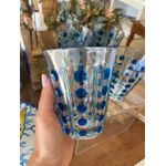 Jg 2 Copos Em Acrílico Bolas E Listras Azul Entrecasa