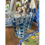 Jg 2 Copos Em Acrílico Bolas E Listras Azul Entrecasa