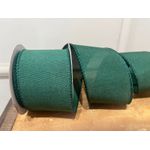 Fita Natalina Aramada Lisa Verde 9,14m 6,3cm
