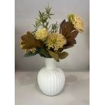 Vaso Decorativo Porcelana Branco 16cm