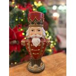Decoração Natal Quebra Nozes 30cm Vermelho Tok Da Casa