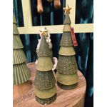 Árvore Resina Verde Com Estrela Luxo Natal Tok Da Casa 30cm