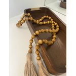 Colar De Mesa Decorativo Em Madeira Caramelo 1,50m Mart