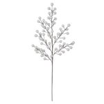 Galho Natalino Perolas Branco Decoração Árvore Guirlanda