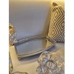 Bandeja Espelhada Metal Prateado 34cm Espressione