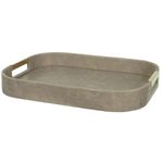 Bandeja Decoração Croco Fendi Com De Alça Metal Dourada 40cm