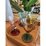 Kit Com 4 Taças De Vidro Com Base Colorida Fusion 210ml Colorido