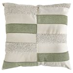 Almofada Veludo com Bordado Boucle Pistache Geo 52x52cm