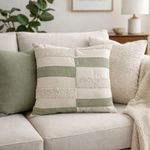 Almofada Veludo com Bordado Boucle Pistache Geo 52x52cm