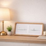 Porta Retrato Duplo Em Madeira 10x15 Mart