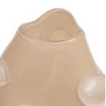 Vaso Coleção Orgânica Em Vidro Bege G Luxo