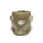 Vaso Coleção Orgânica Em Vidro Esverdeado M