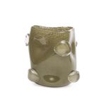 Vaso Coleção Orgânica Em Vidro Esverdeado M