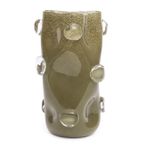 Vaso Coleção Orgânica em Vidro Esverdeado G