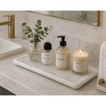 Bandeja Decorativa Lavabo Banheiro 37cm Em Mármore