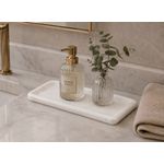 Bandeja Decorativa Lavabo Banheiro 30cm Em Mármore