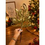 Galho Decorativo Natal Ponteira Arvore Decoração Natal 45cm