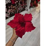 Flor Bico Papagaio Veludo Vermelho Flor De Natal