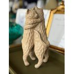 Escultura Decorativa Em Resina Gatos Abraço Bege 19cm