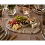 Bandeja Decorativa Oval De Mármore Para Servir Decorar