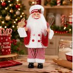 Enfeite Papai Noel Ginger Confeiteiro 45cm Cromus Natal