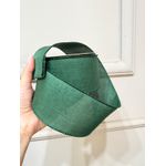 Fita Natalina Aramada 6,3cm Verde Lisa 9,14m