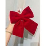 Laço Árvore Natal Veludo 20cm Vermelho Médio Laço