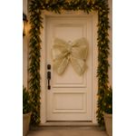 Laço Grande Árvore Natal Dourado Brilho 46cm Laço Decor