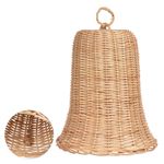 Sino Decorativo Natal em Palha Bege 34cm