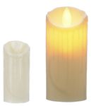 Vela Redonda Led Chama Viva Decoração Natal