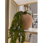 Vaso Decorativo Metal Texturizado 26,8cm Marrom