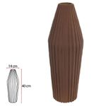 Vaso Decorativo Porcelana 40cm Terracota