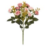 Buquê Rosa Artificial Decoração Enfeite Arranjo Flores Cor Chá Outono