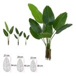 Arvore Bananeira De Jardim Real Toque Verde 1,2m Verde