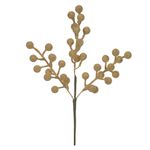 Galho Natalino Berry Dourado Enfeite P / Árvore De Natal
